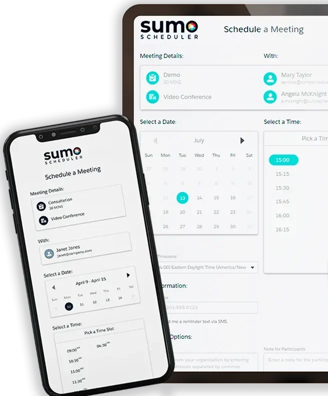 SUMO Scheduler Software for Medical Device Sales Meeting Booking